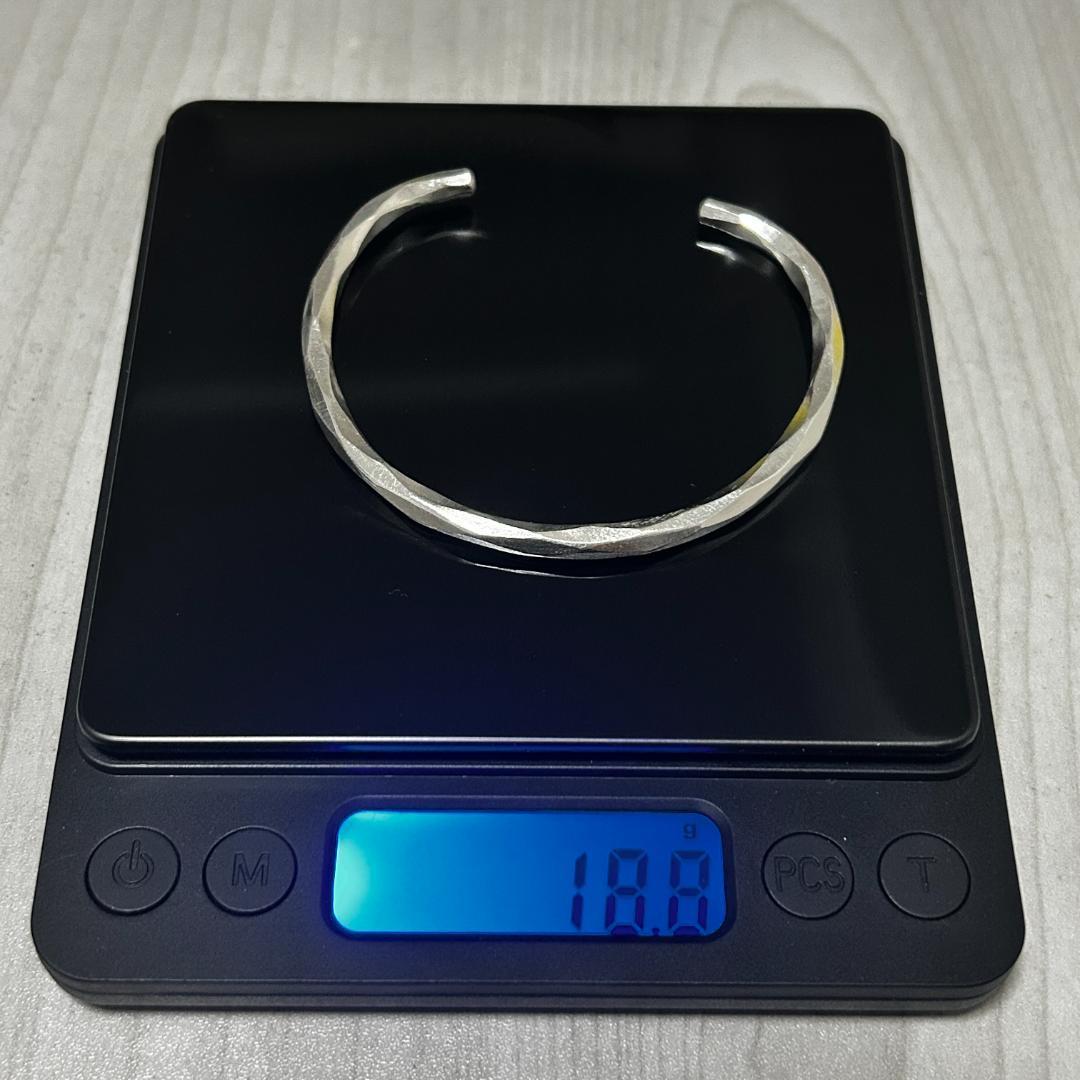 【新品】カレンシルバー バングル タイ北部 カレン族 ハンドメイド③3/