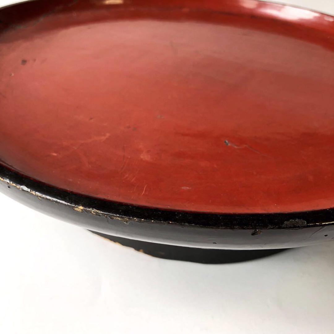 『根来 高足盆』17世紀ごろ　江戸初期　膳