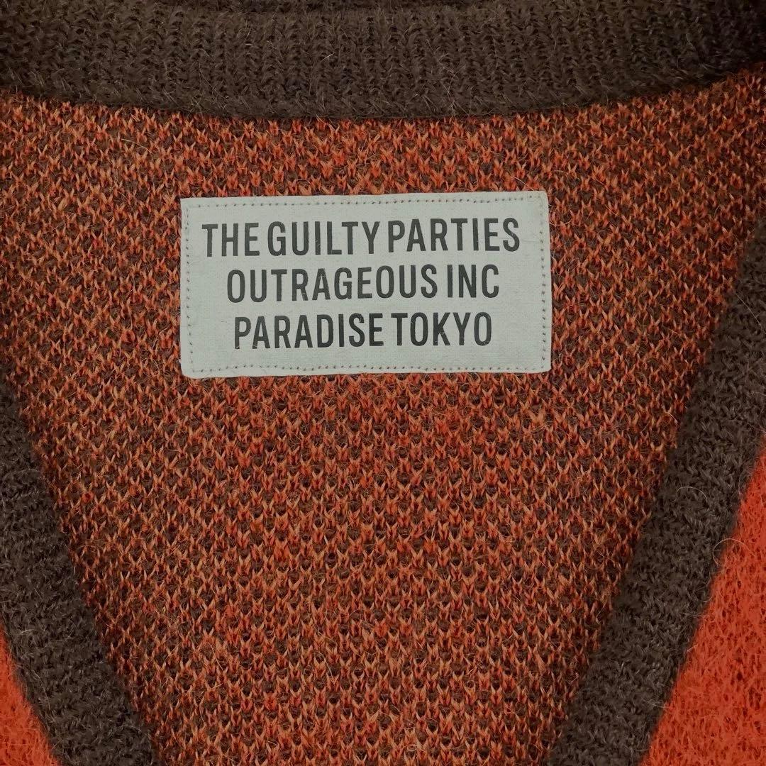 タイムセールWACKOMARIA STRIPED MOHAIR CARDIGAN