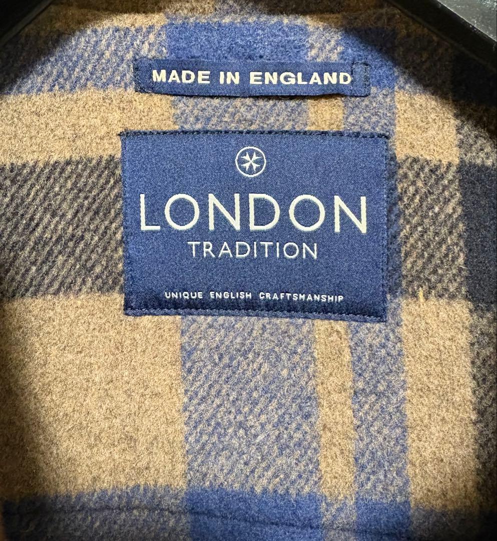 London tradition ダッフルコート　ロング丈　茶系