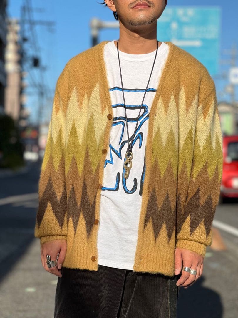 Needles(ニードルズ) Mohair Cardigan Zigzag