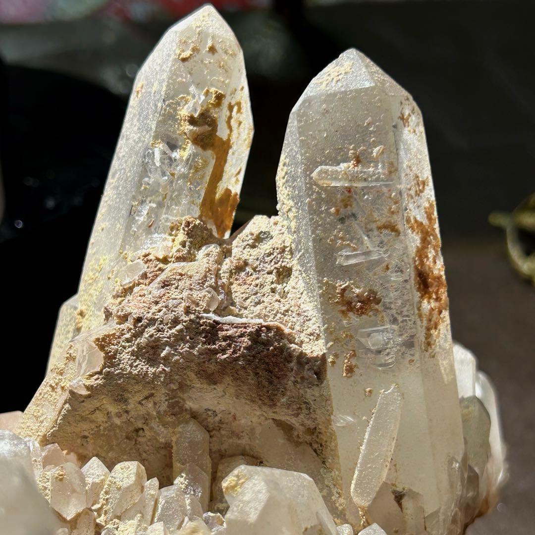 ☆別格高級品！レムリアンシード　クラスター　水晶　原石　帝王秘宝！極美