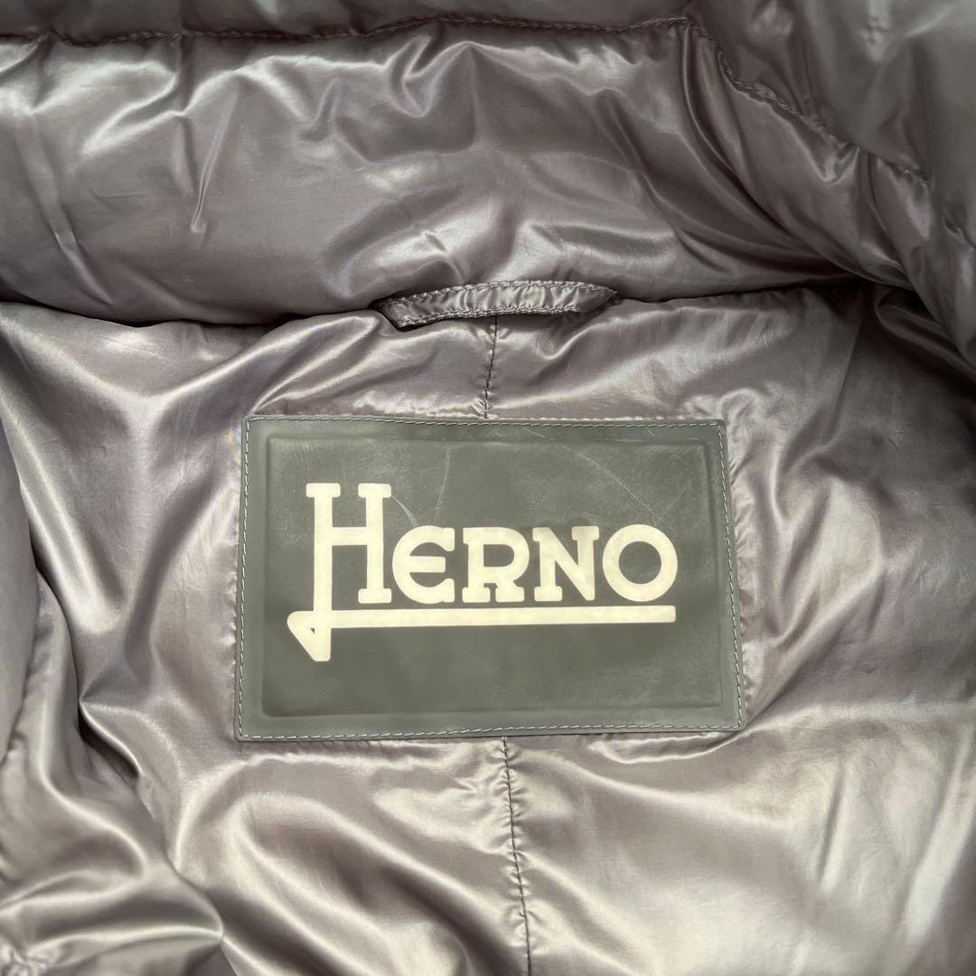 Herno ヘルノ　グレー ロングダウンコート