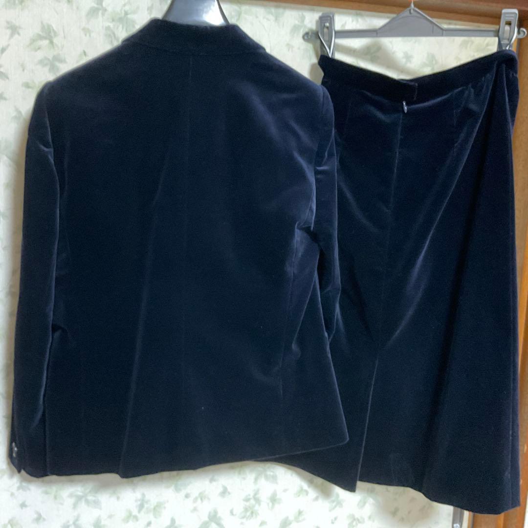 Christian Dior ベルベットスーツ濃紺　サイズM