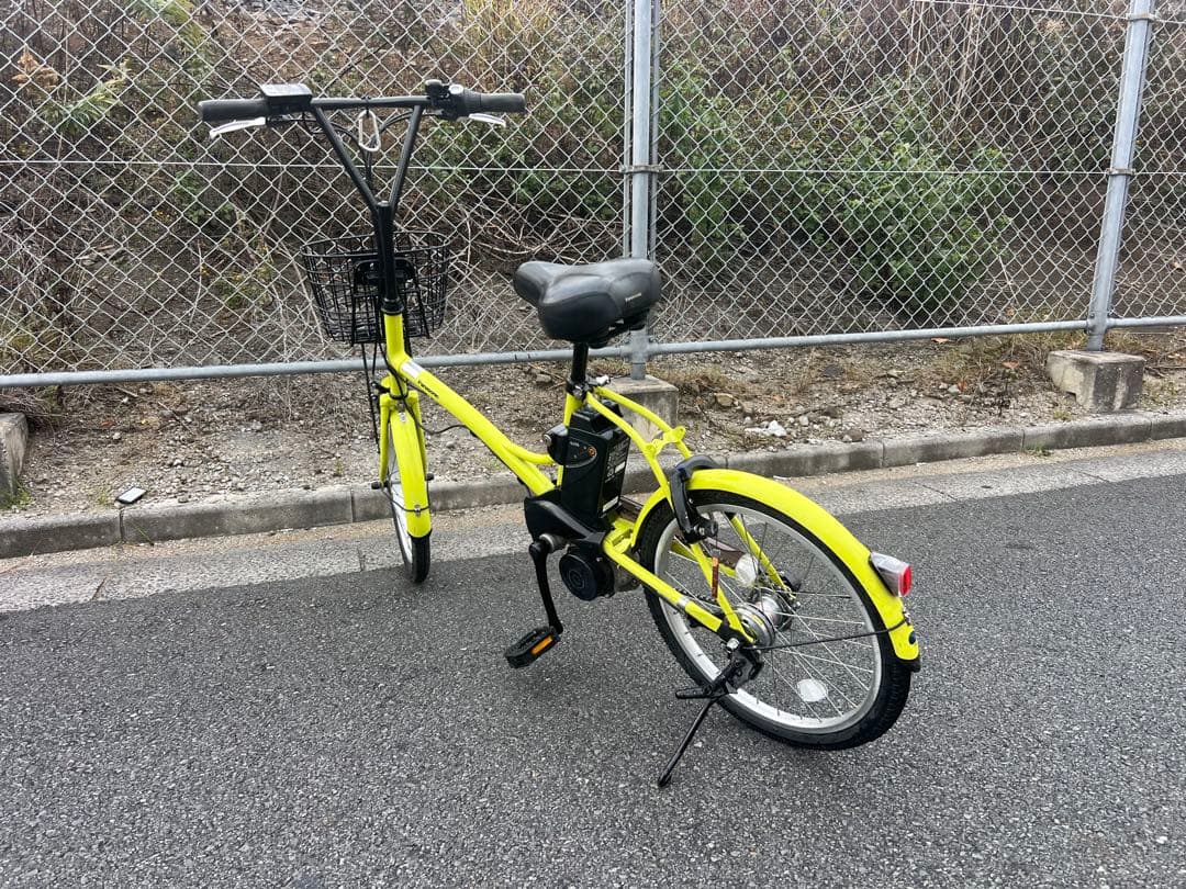 パナソニック電動アシスト自転車20インチ後輪タイヤ新品交換済関東圏配送可能
