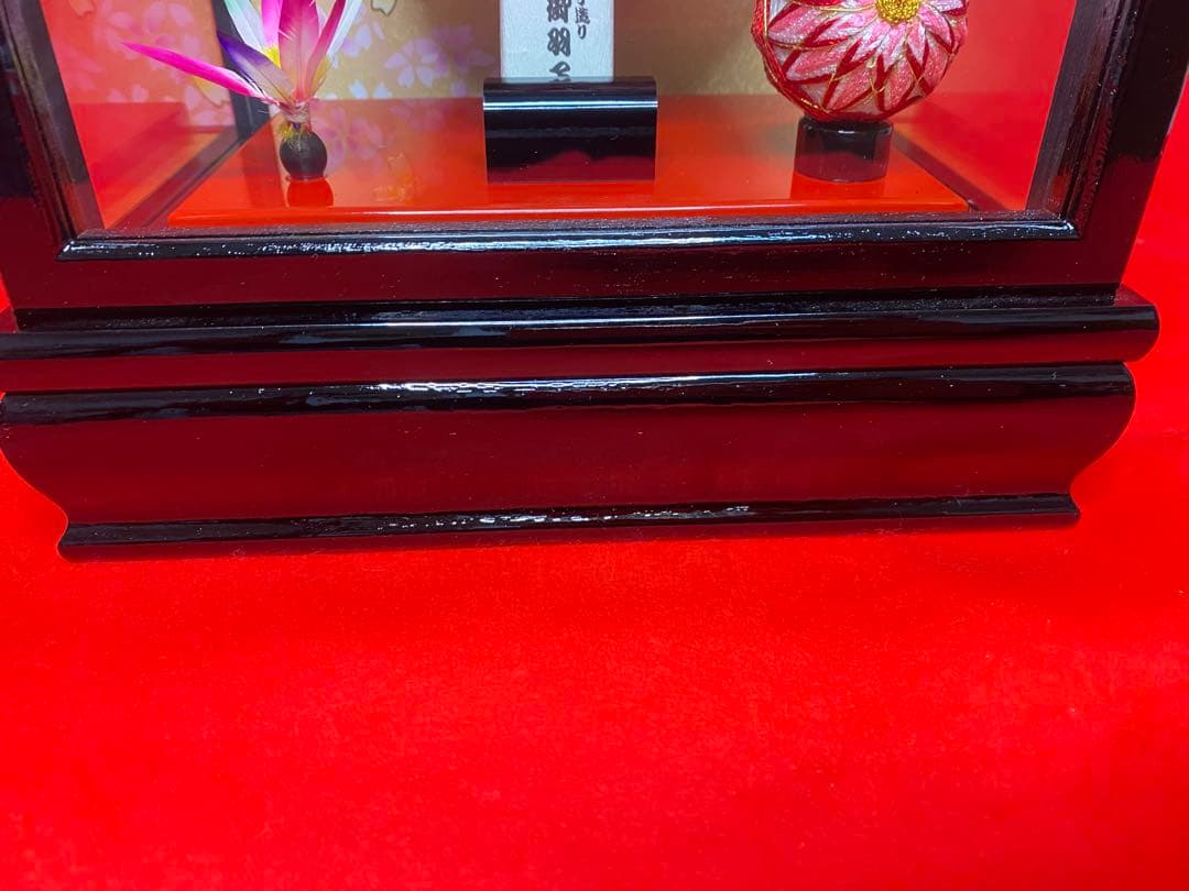 羽子板ガラスケース８号・サイズ間口約２４×奥行約１８×高さ約３９㎝・小さいサイズ