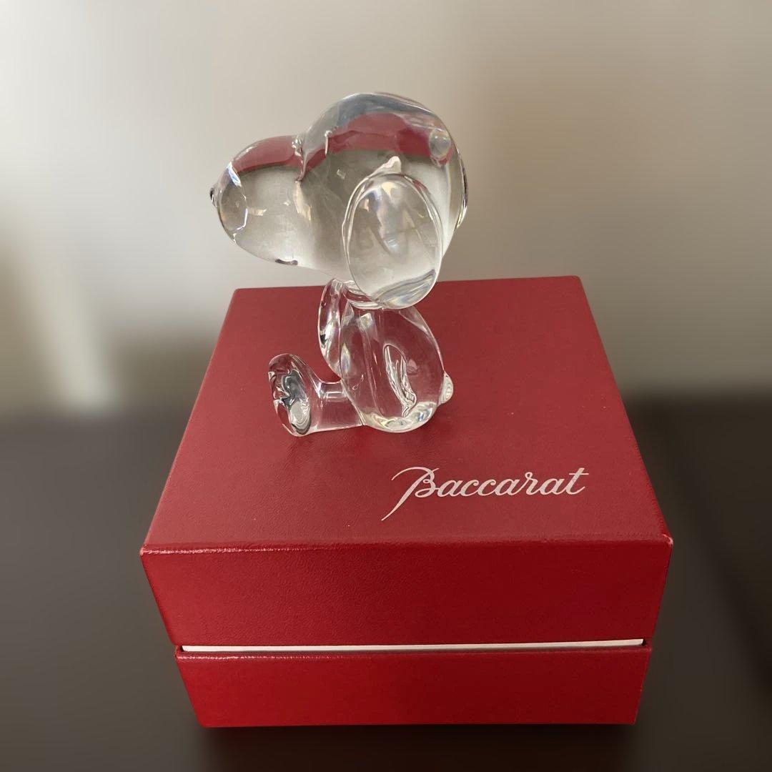 Baccarat スヌーピー クリスタルフィギュア
