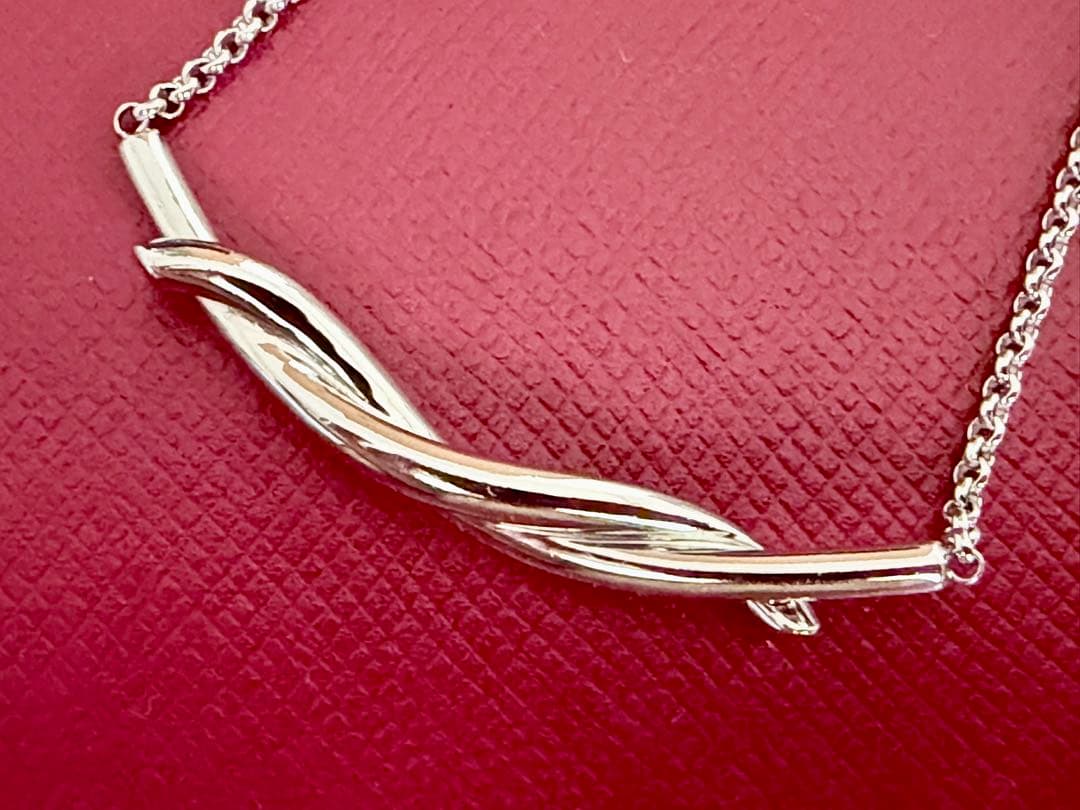 廃盤希少品☆カルティエCartier☆K18WGブレスレットアントルラセツイスト