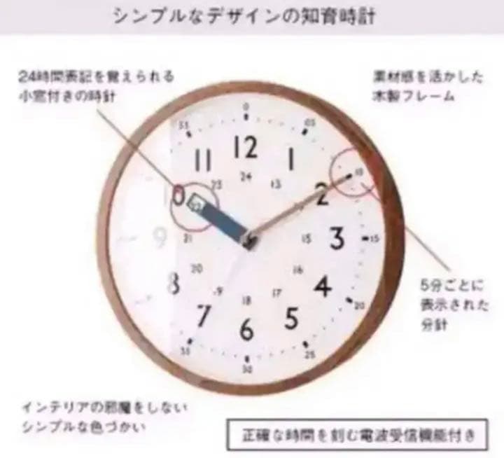 電波時計　壁掛け　ストゥールマン  RD