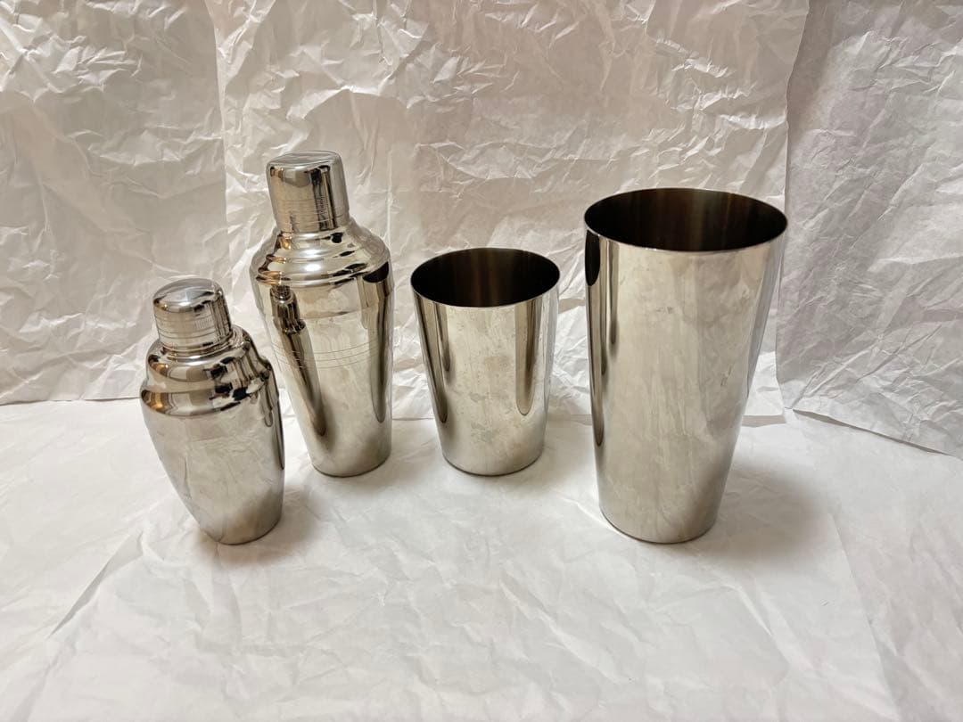 ステンレス製カクテルシェイカーセット 4点