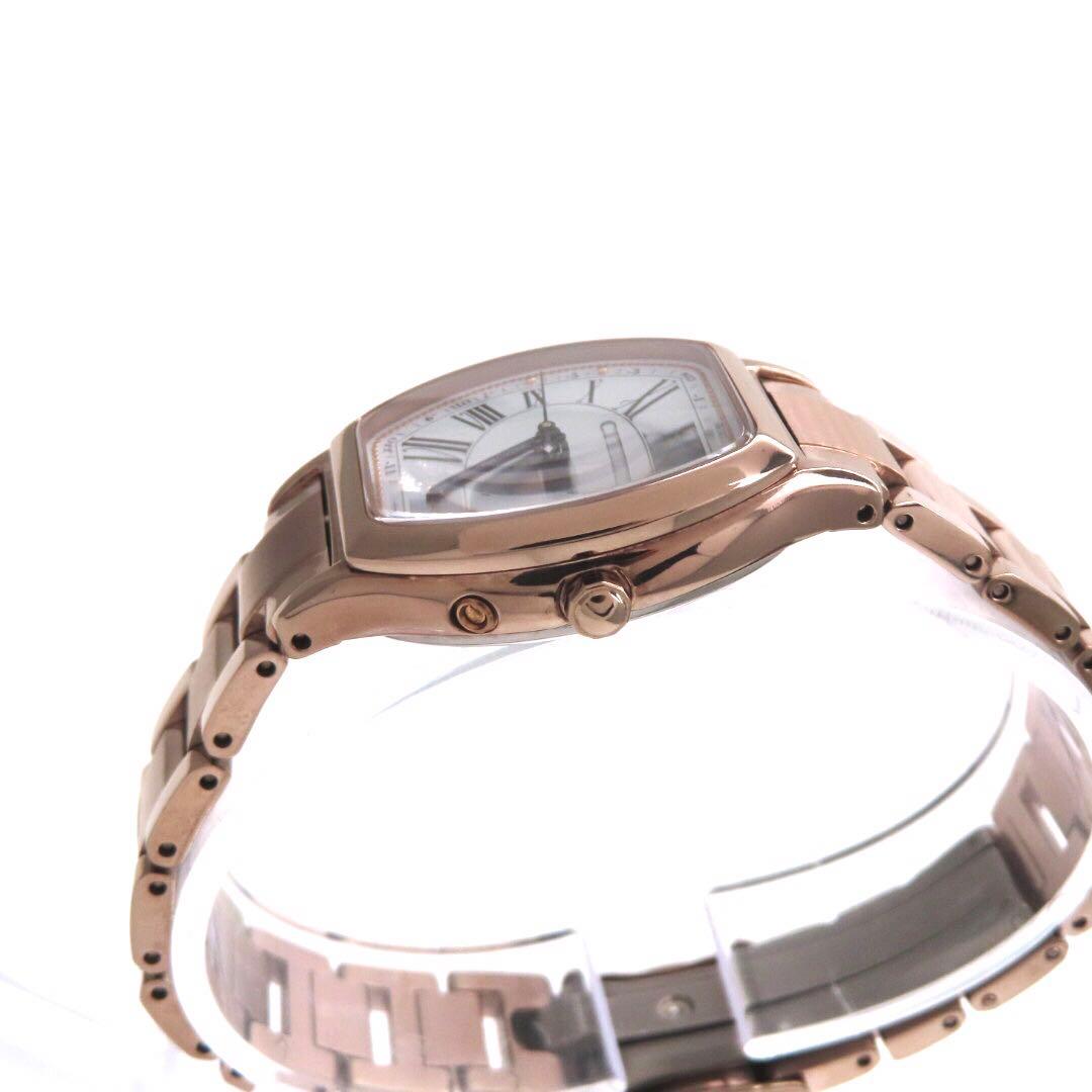 美品 ES9354 51A クロスシー 電波ソーラー シチズン 時計 トノー