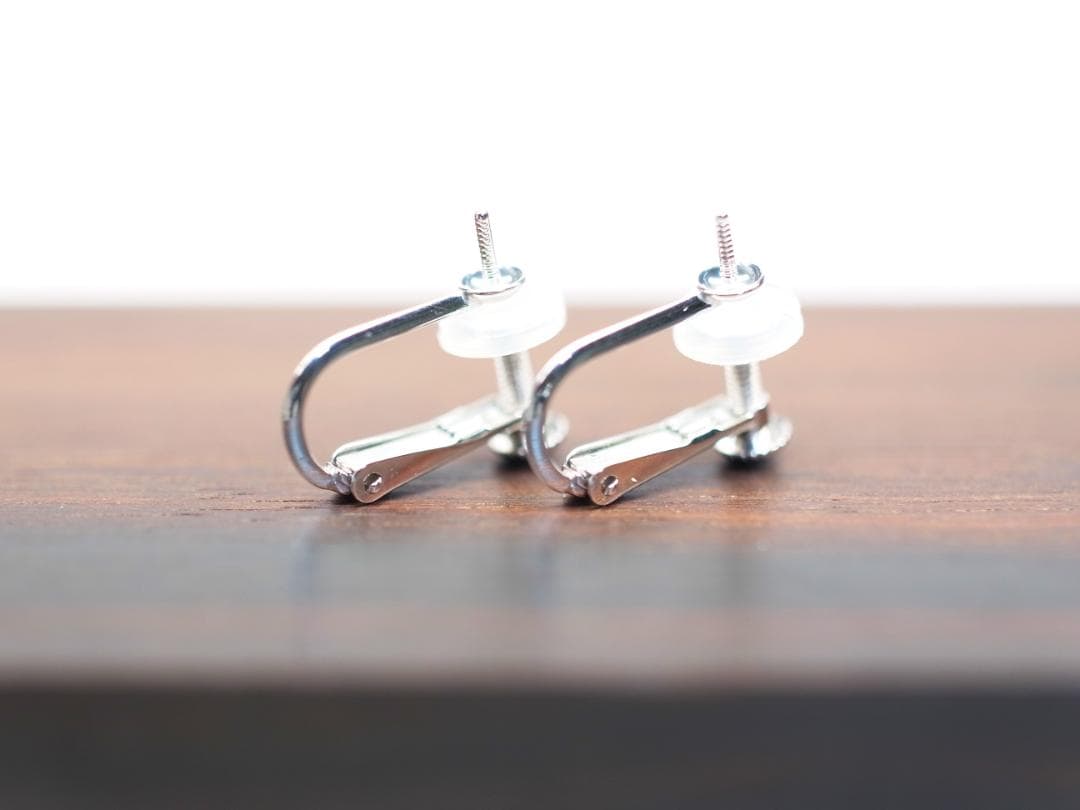 K14WG イヤリング金具　ネジバネ式【新品】【予備クッションおまけ】※取付無料