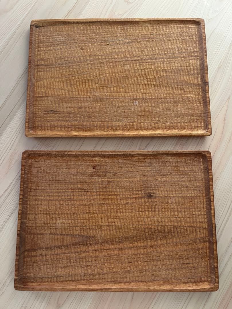 小沢賢一さん くるみの木のトレー 28㎝×40㎝　2枚セット