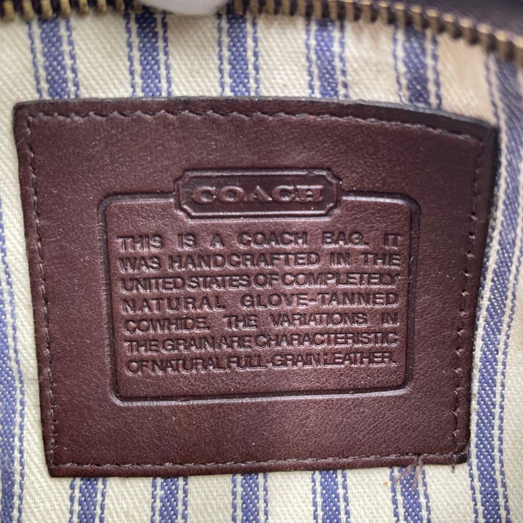 希少 COACH オールドコーチ マルチポーチレザー ダークブラウン 90s