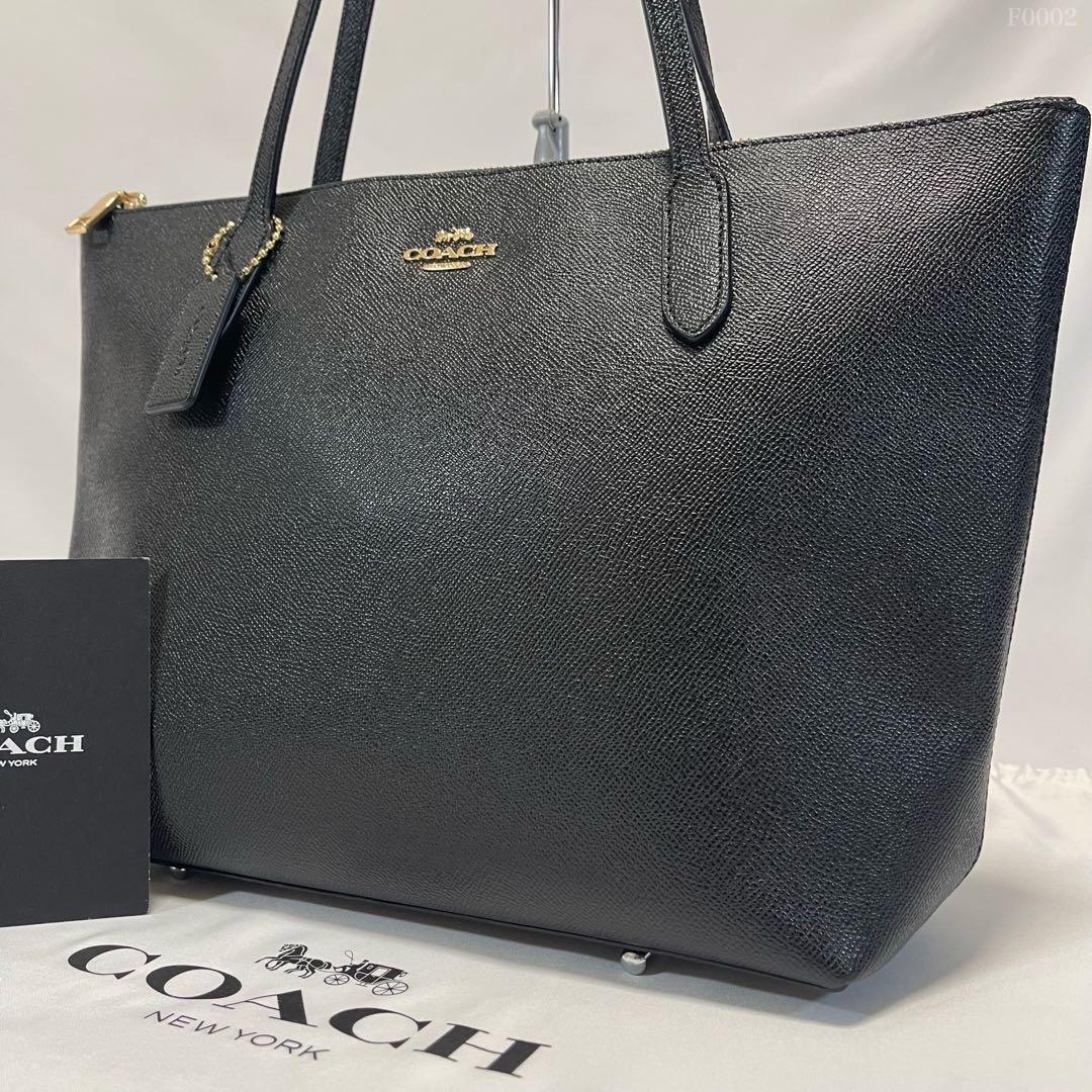【極美品】コーチ 4454 シティ トートバッグ ビジネスバッグ レザー 黒