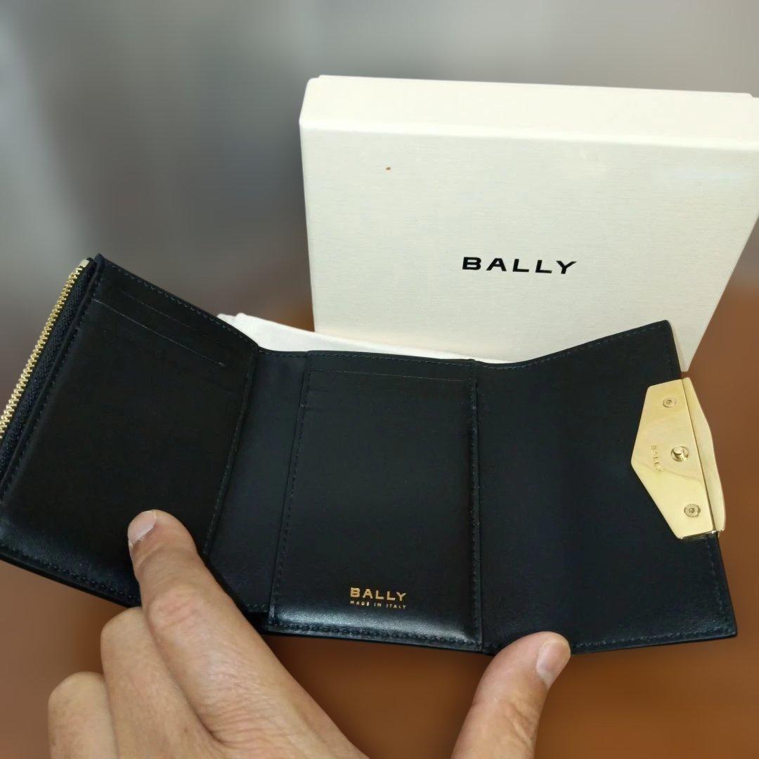 BALLY　バリー　財布、小銭入れ、ブラック革　ゴールド金具　超美品!