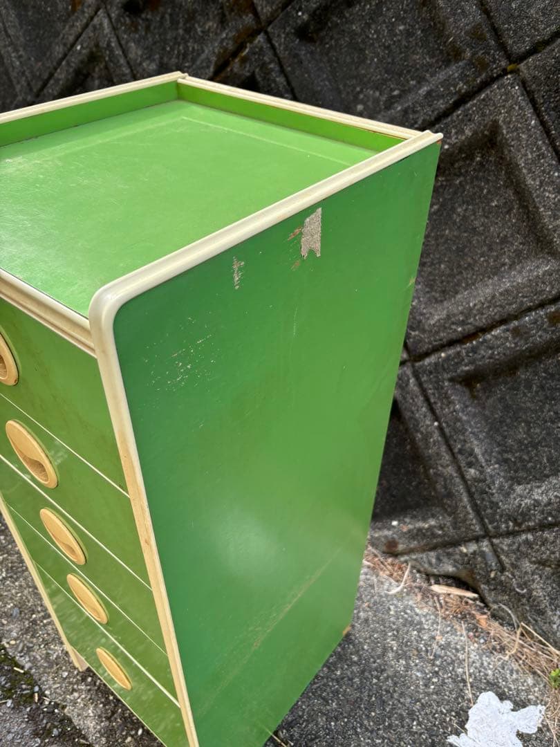 昭和レトロ レトロポップ 収納 チェスト 5段 箪笥 引き出し 送料込