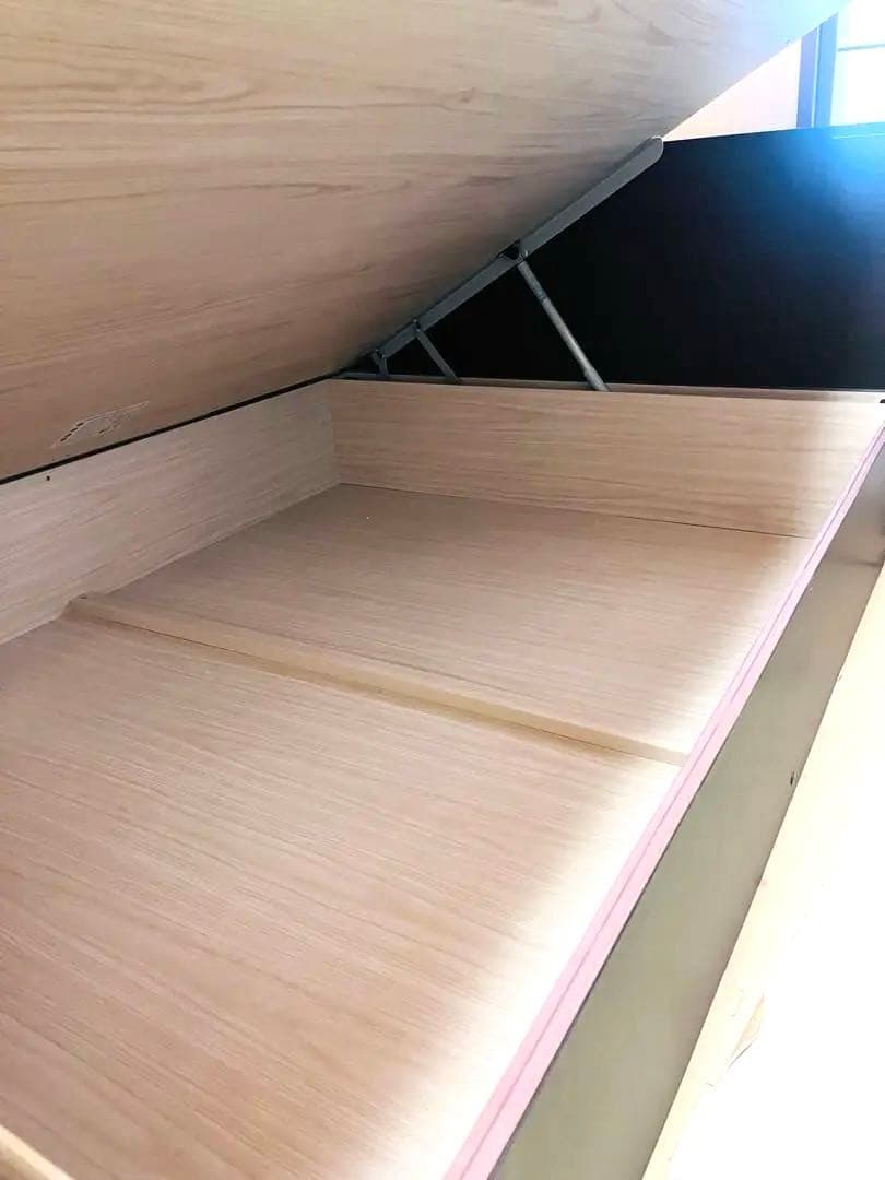 【送料込み】TOKYO BED 高品質 ダブルベッド　フレーム 跳ね上げ式