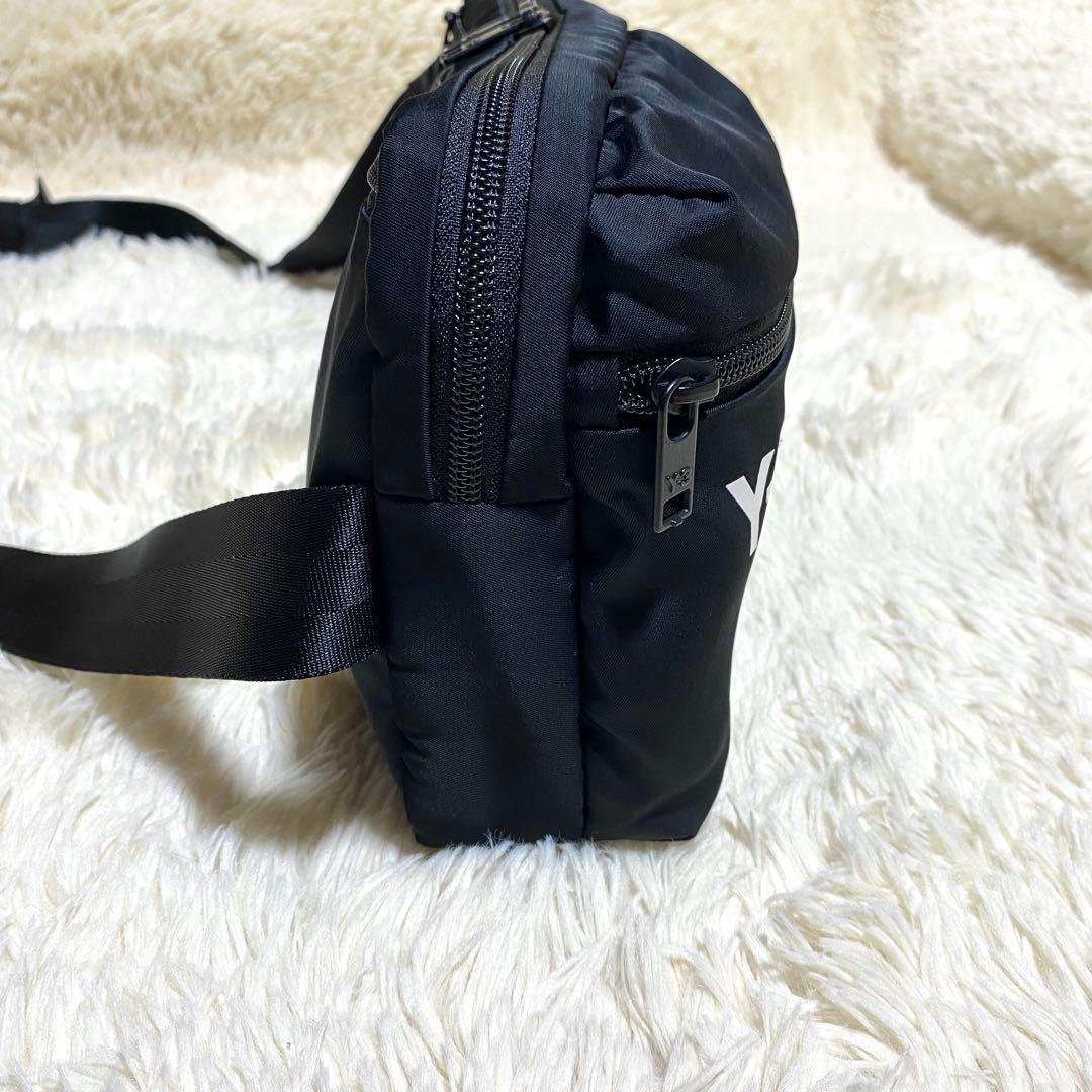 【良品】★Y-3 adidas★クロスボディバッグ★黒 ロゴ 多ポケット 袋内蔵