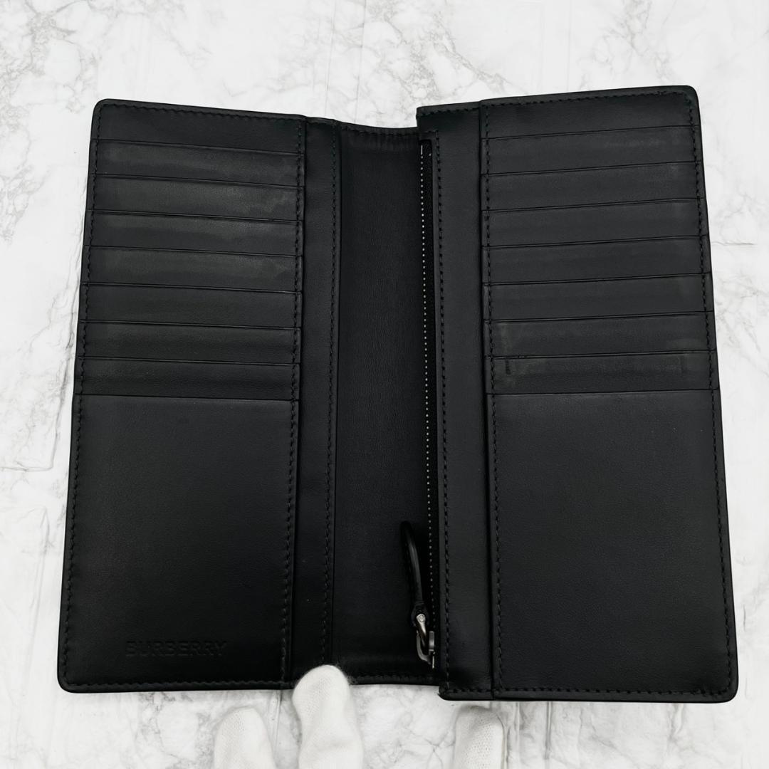 未使用級✨ Burberry バーバリー　長財布 二つ折り スモークドチェック