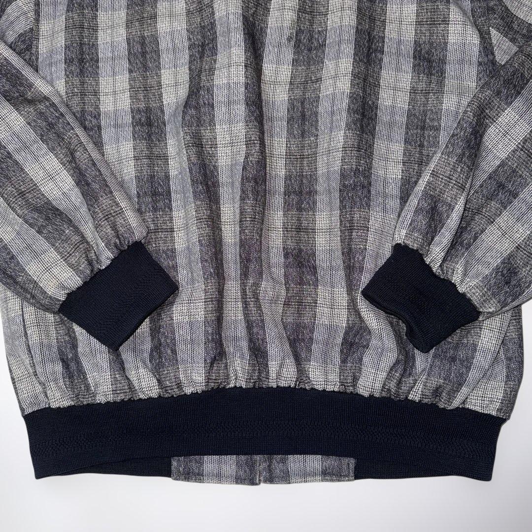 ス*ル様 90s OLD Stüssy チェック柄 ジップジャケット L 刺繍ロ