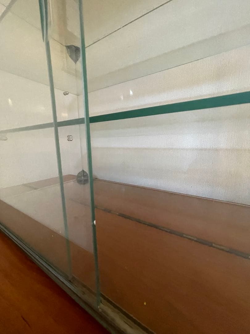 3段 ガラスケース　アンティーク　レトロ