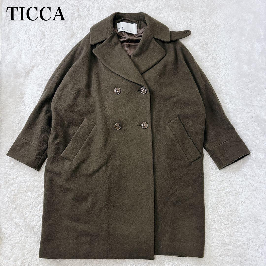 美品　TICCA テントコート　カーキ　フリーサイズ