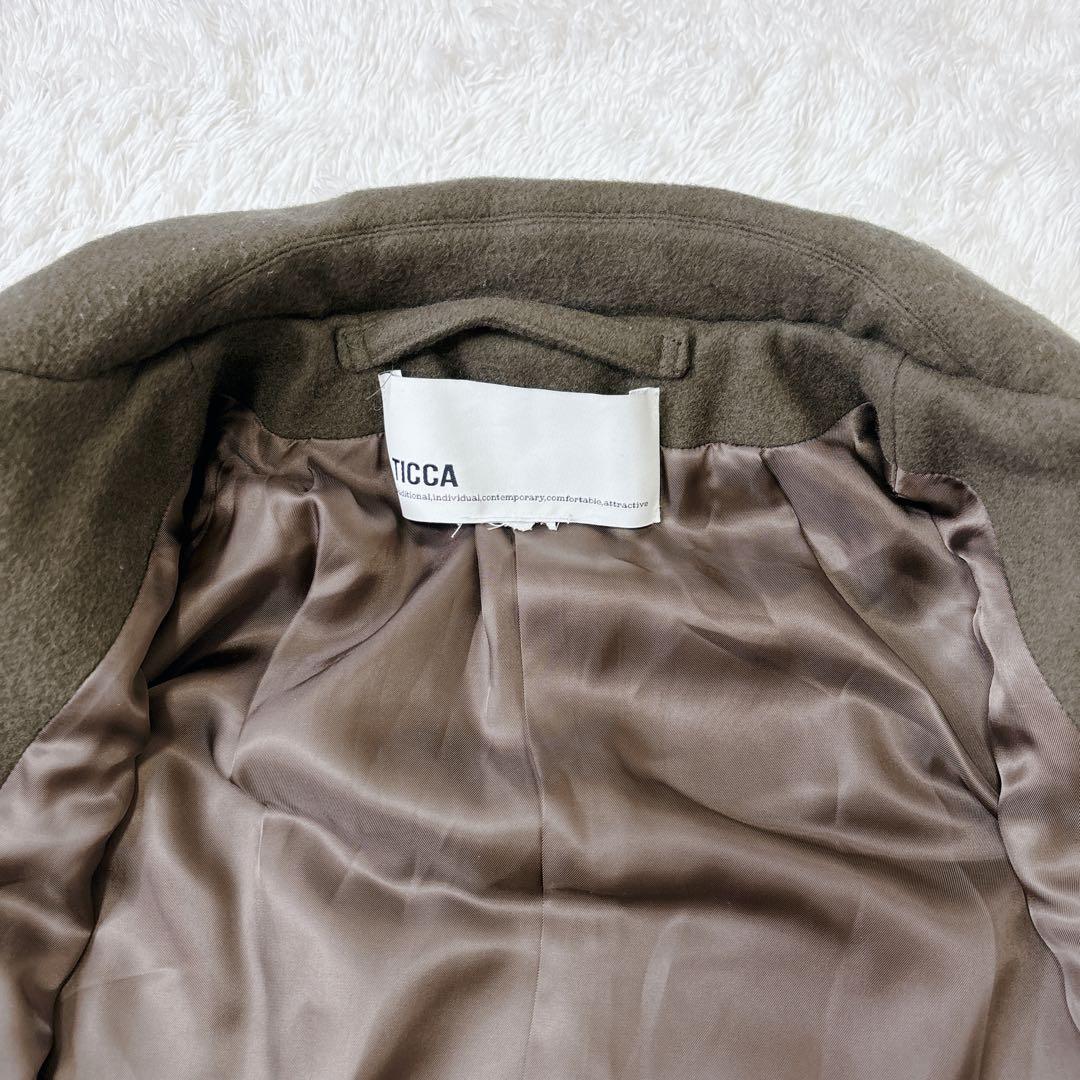 美品　TICCA テントコート　カーキ　フリーサイズ