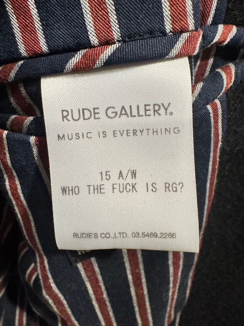 RUDE GALLERY 黒 チェスターコート