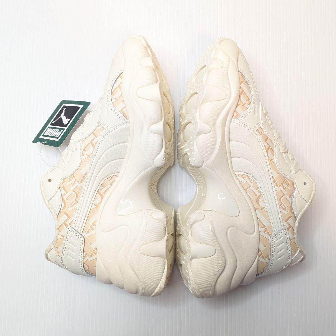 未使用 PUMA プーマ パルサー ウェッジ モノグラム 24 厚底 ホワイト