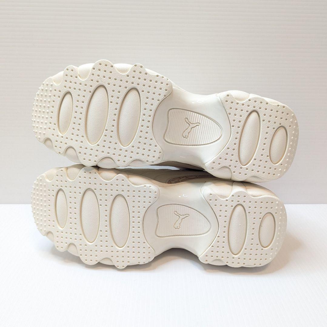 未使用 PUMA プーマ パルサー ウェッジ モノグラム 24 厚底 ホワイト