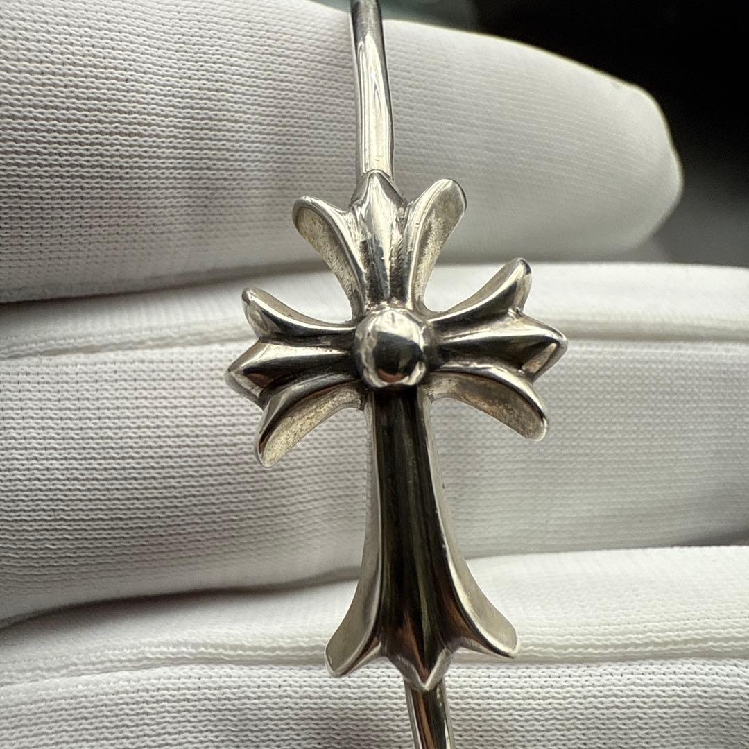 クロムハーツ SKINNY TNY クロス バングル 鑑定済み