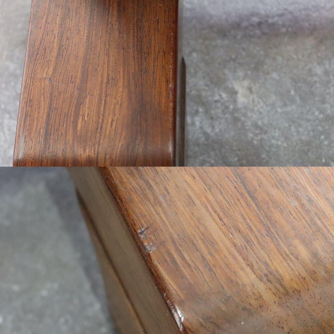 GMHK875○唐木家具 花梨 中国美術 姿見 全身鏡 ウォールミラー 和モダン