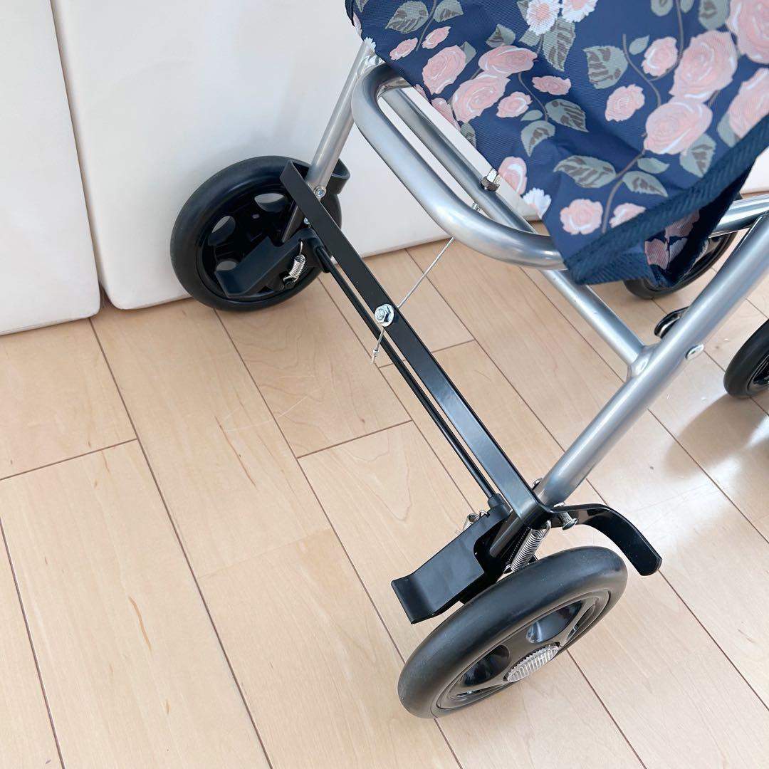 幸和製作所 SICP02 シプール ネイビー シルバーカー　バラ柄　TacaoF