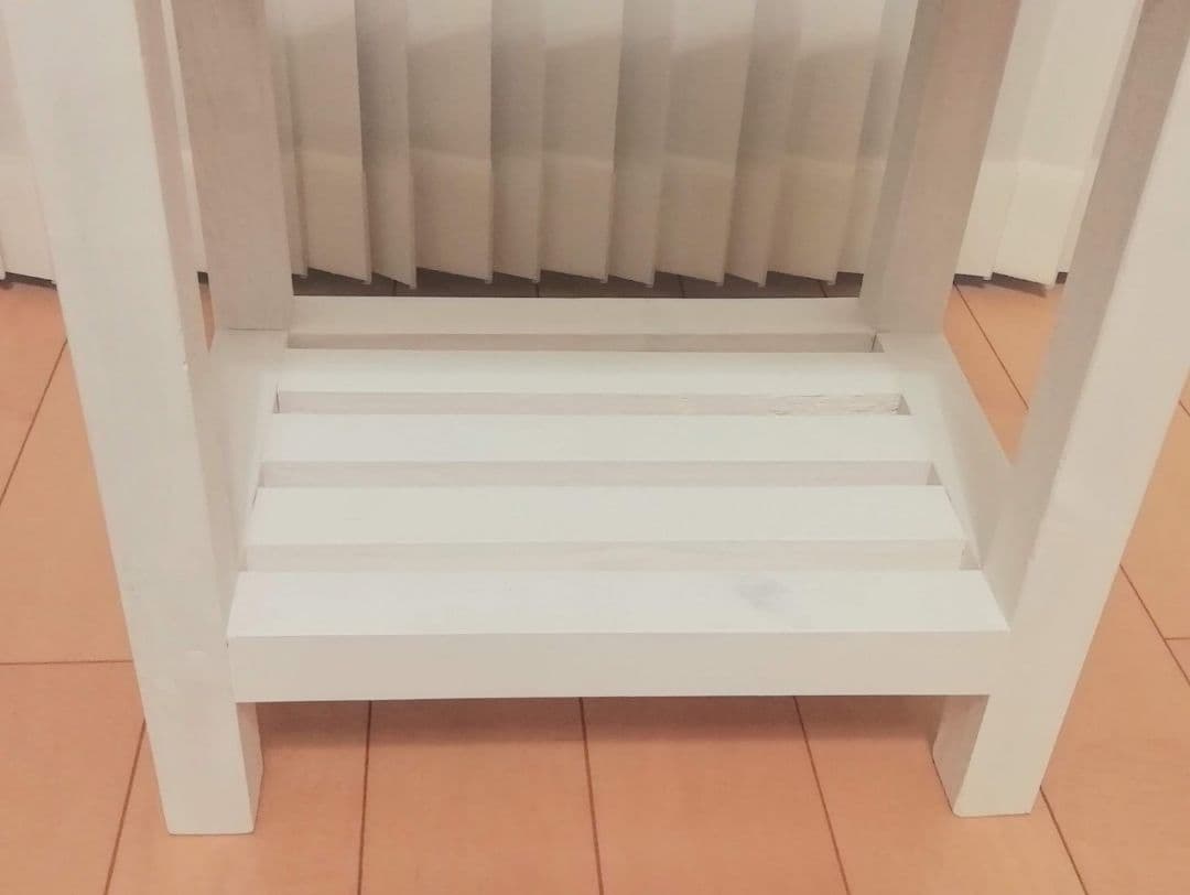 スツール/木製/飾り棚/椅子/ホワイト【送料込み】