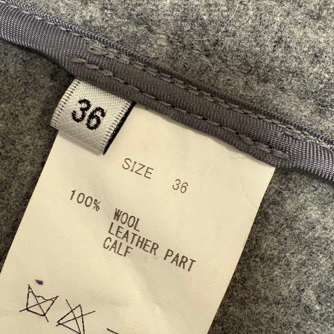 新品 MACPHEE マカフィー　トゥモローランド ダッフルコート　グレー　36