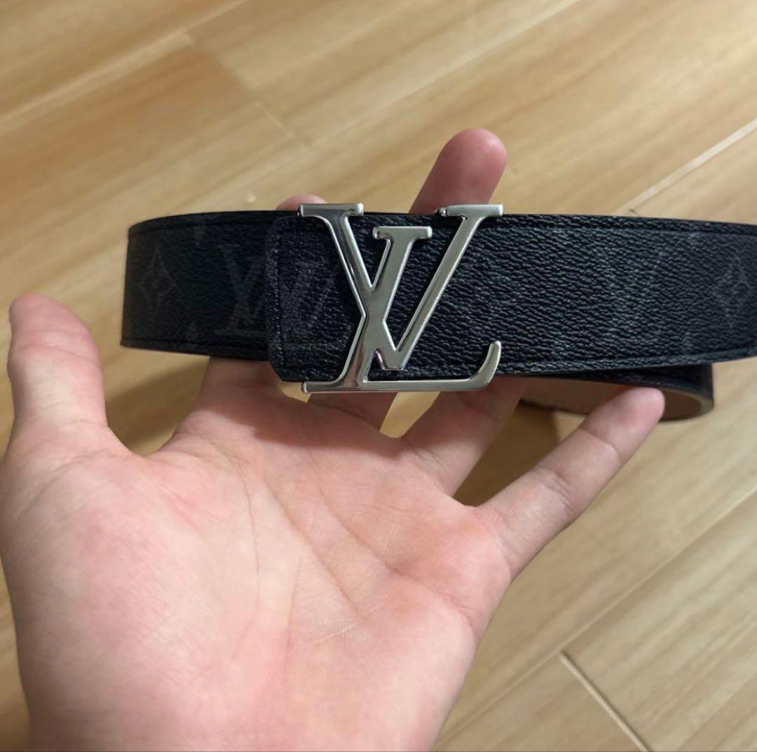 せ*ぼ様 Louis Vuitton ブラック ベルト モノグラム