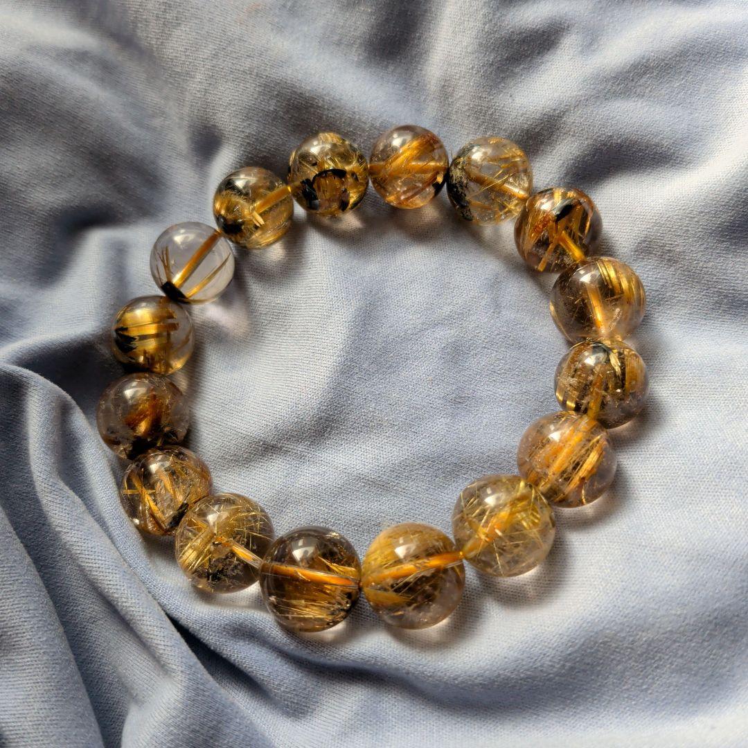 太陽放射ルチルクォーツ ブレスレット