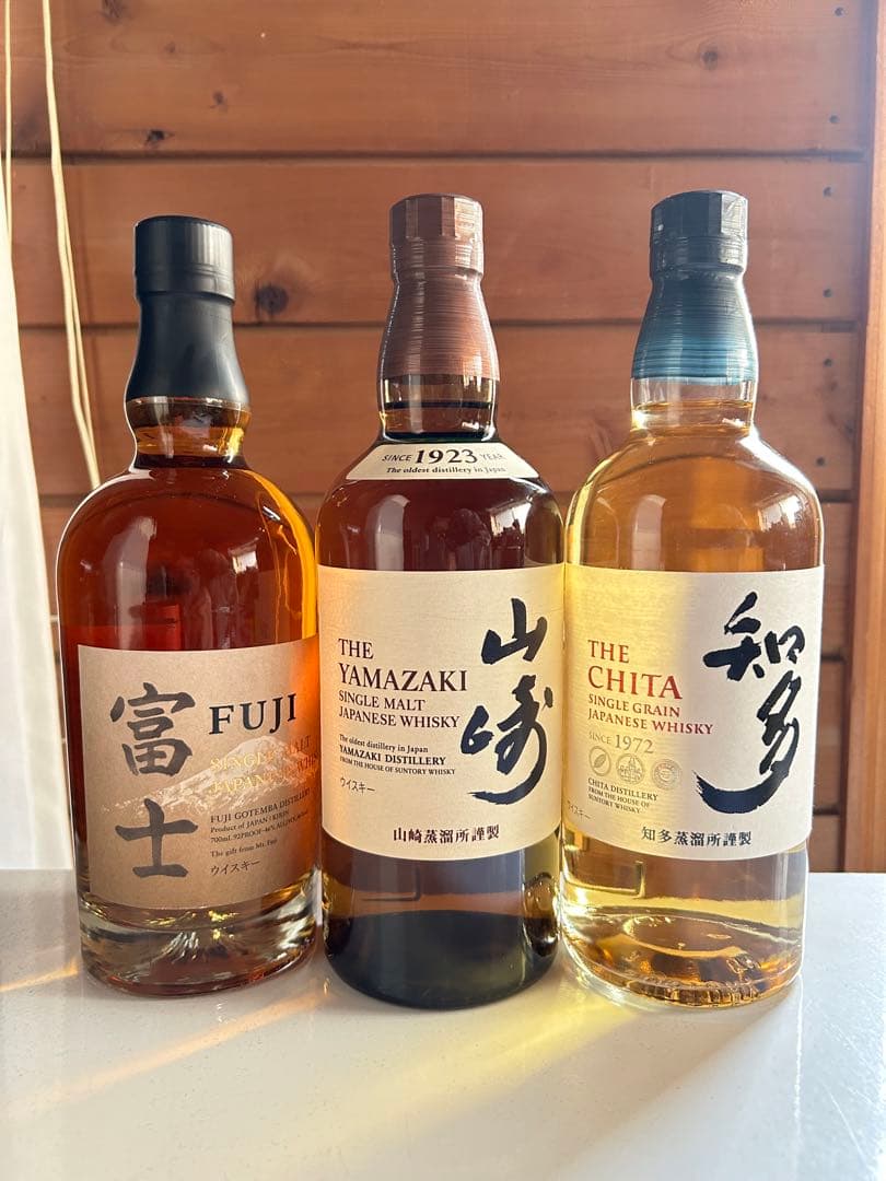 ウイスキー700ml　富士 山崎 知多