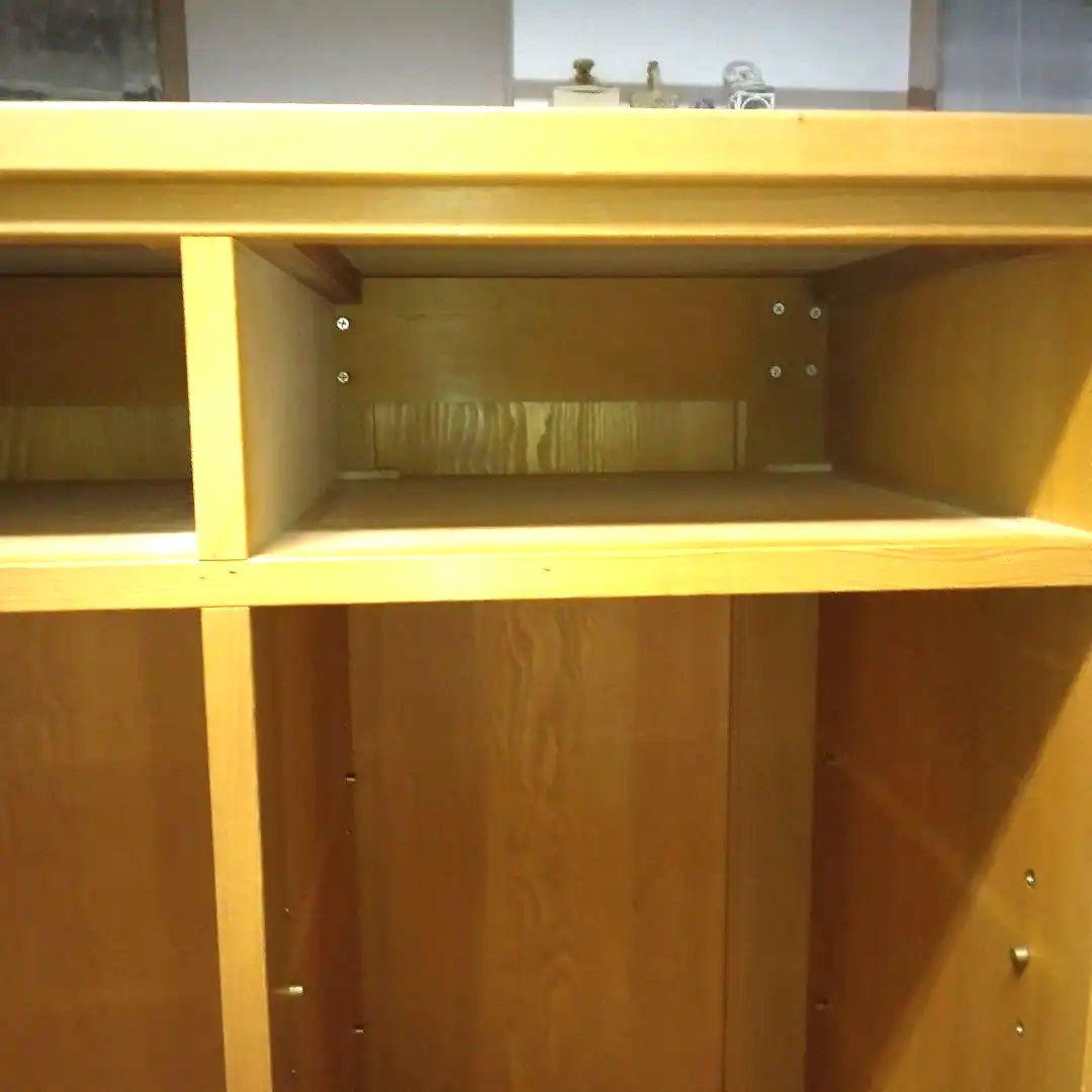 美品　ショップカウンター♥パイン材無垢　収納スペース最大