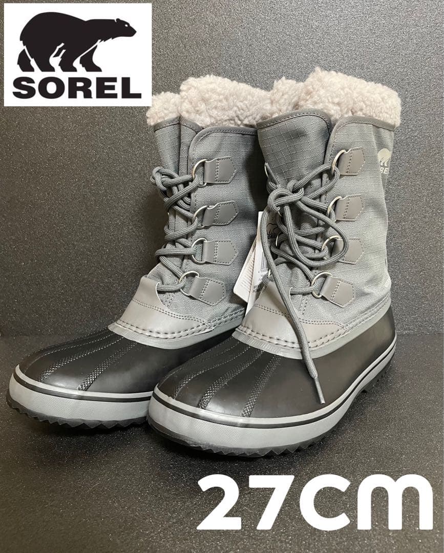 SOREL スノーブーツ 27cm グレー 新品未使用品 箱付き