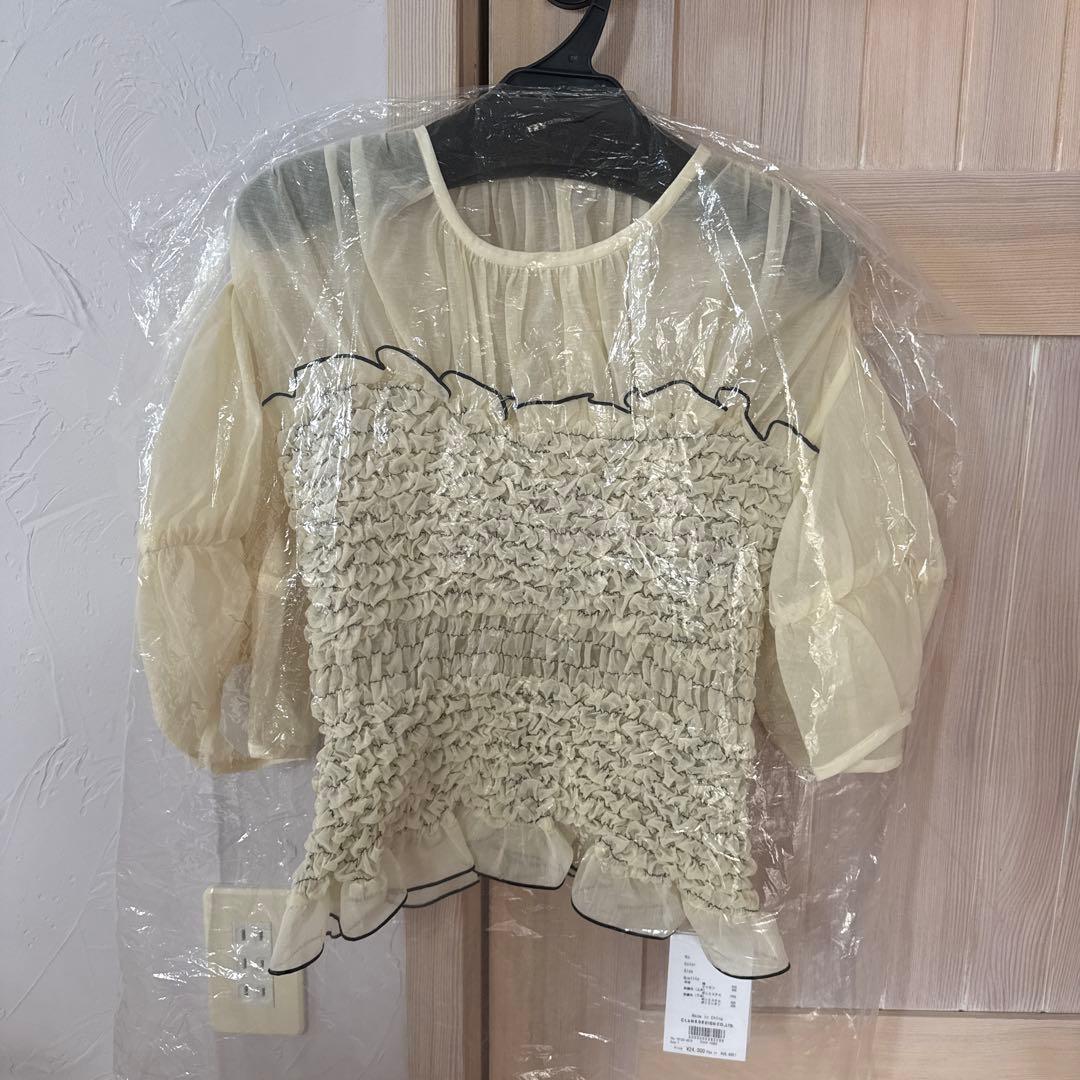 クラネ COLOR STITCHED SHIRRING TOPS サイズ1