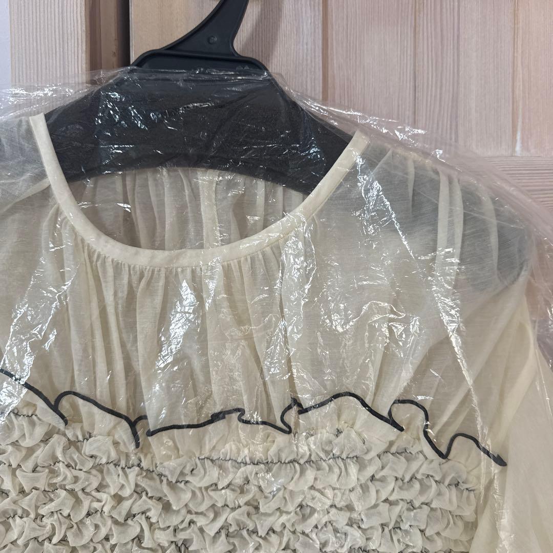 クラネ COLOR STITCHED SHIRRING TOPS サイズ1