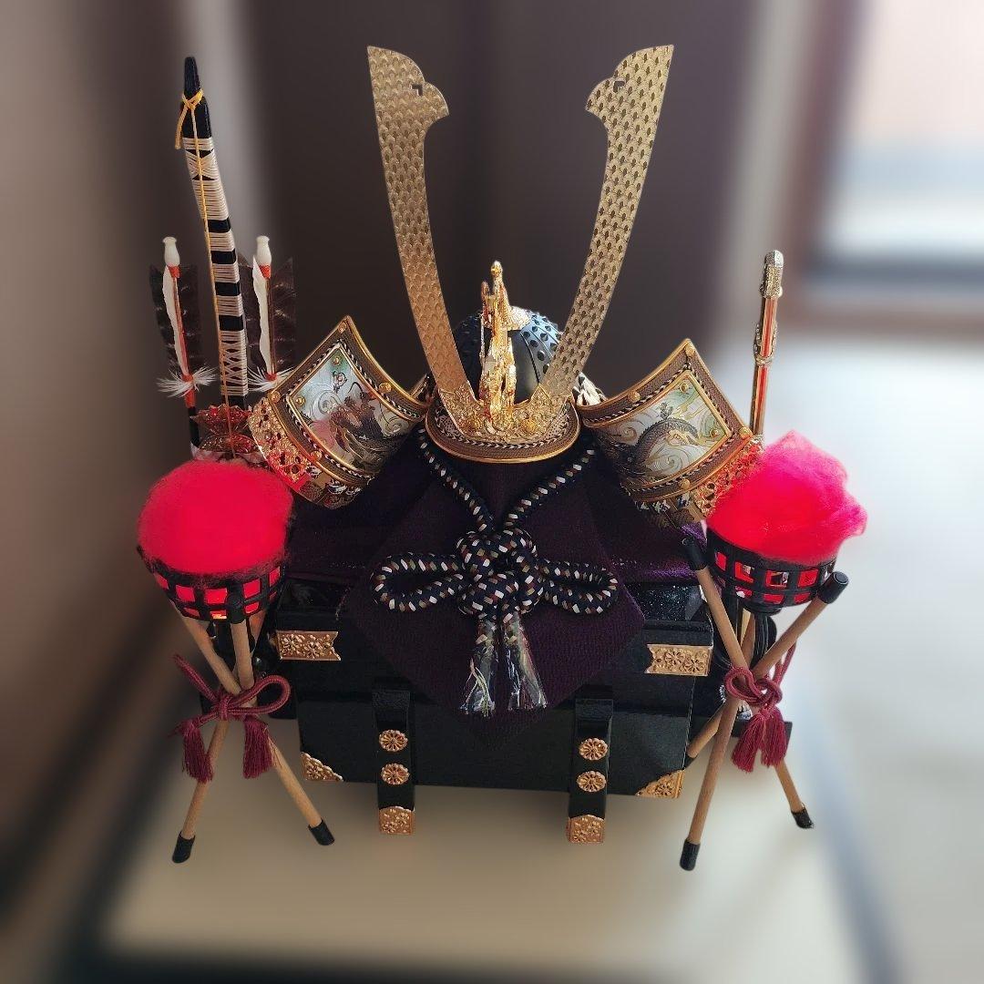 五月人形 兜飾り、白鳳の兜、峰月作