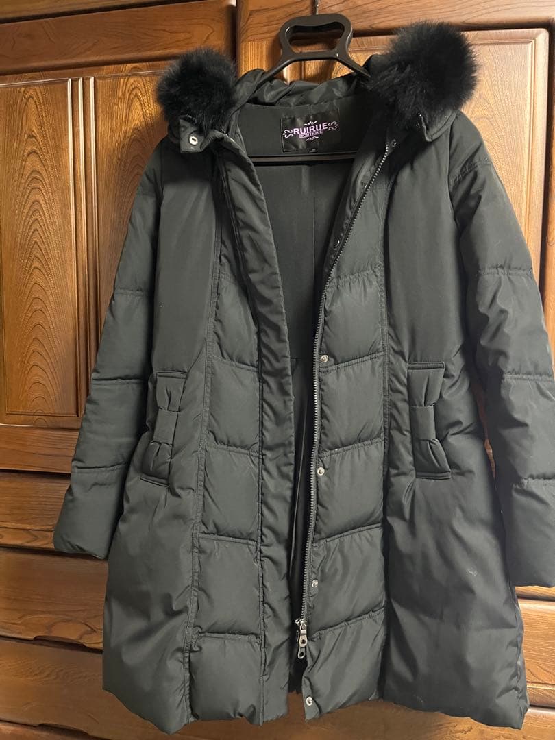 RUIRUE BOUTIQUE フォックスファーリボンダウンコート