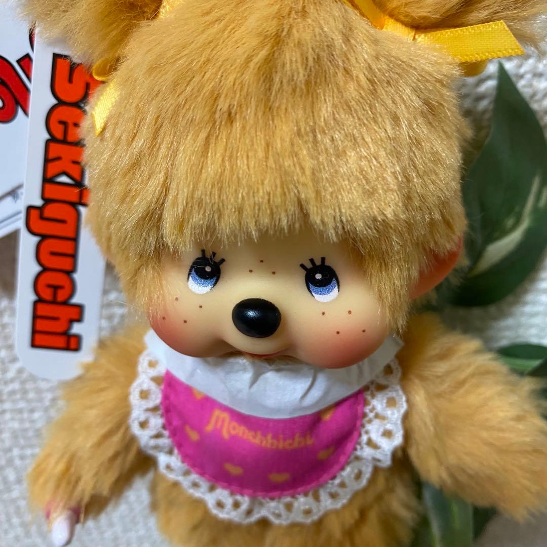 にゃんにゃん様　モンチッチ ぬいぐるみツインテール ガール ゴールド香港限定2点