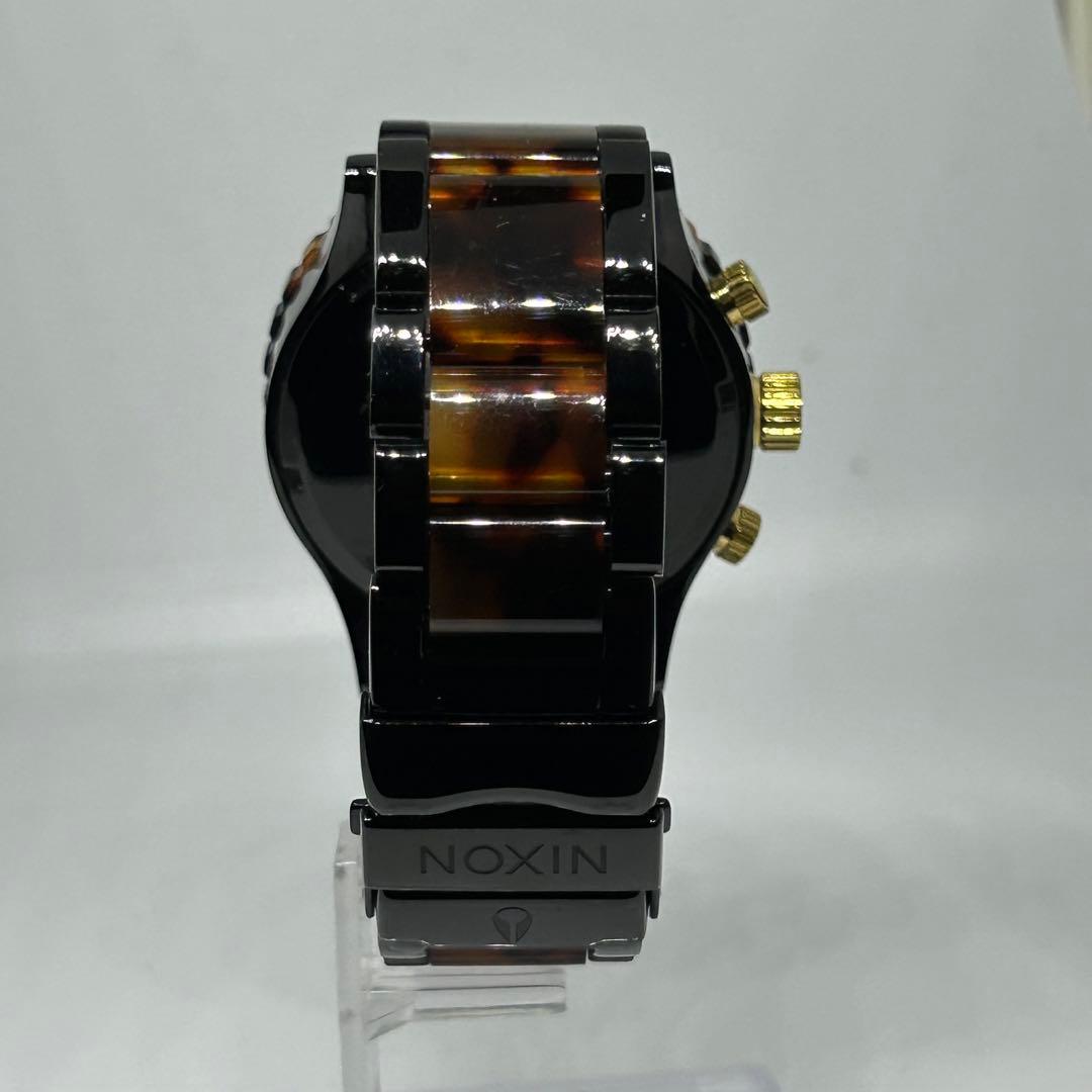 【美品】ニクソン クロノグラフ べっこう柄 箱 説明書付 即購入OK