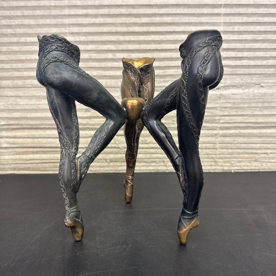 ☆ギルバートクラフト　バレリーナ燭台　ブロンズ　アンティーク　西洋美術品