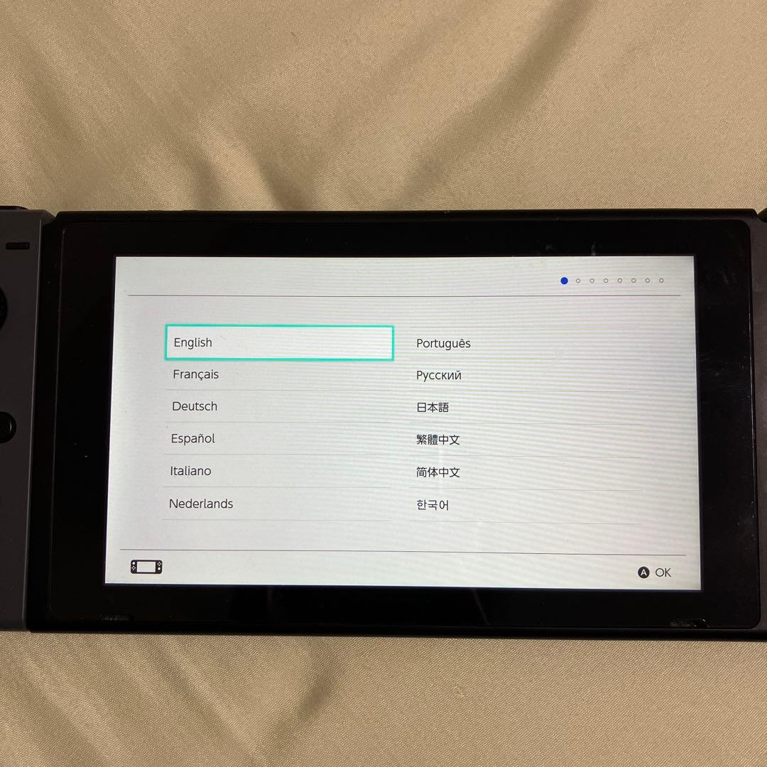 Nintendo Switch 本体 グレー コントローラー microSD
