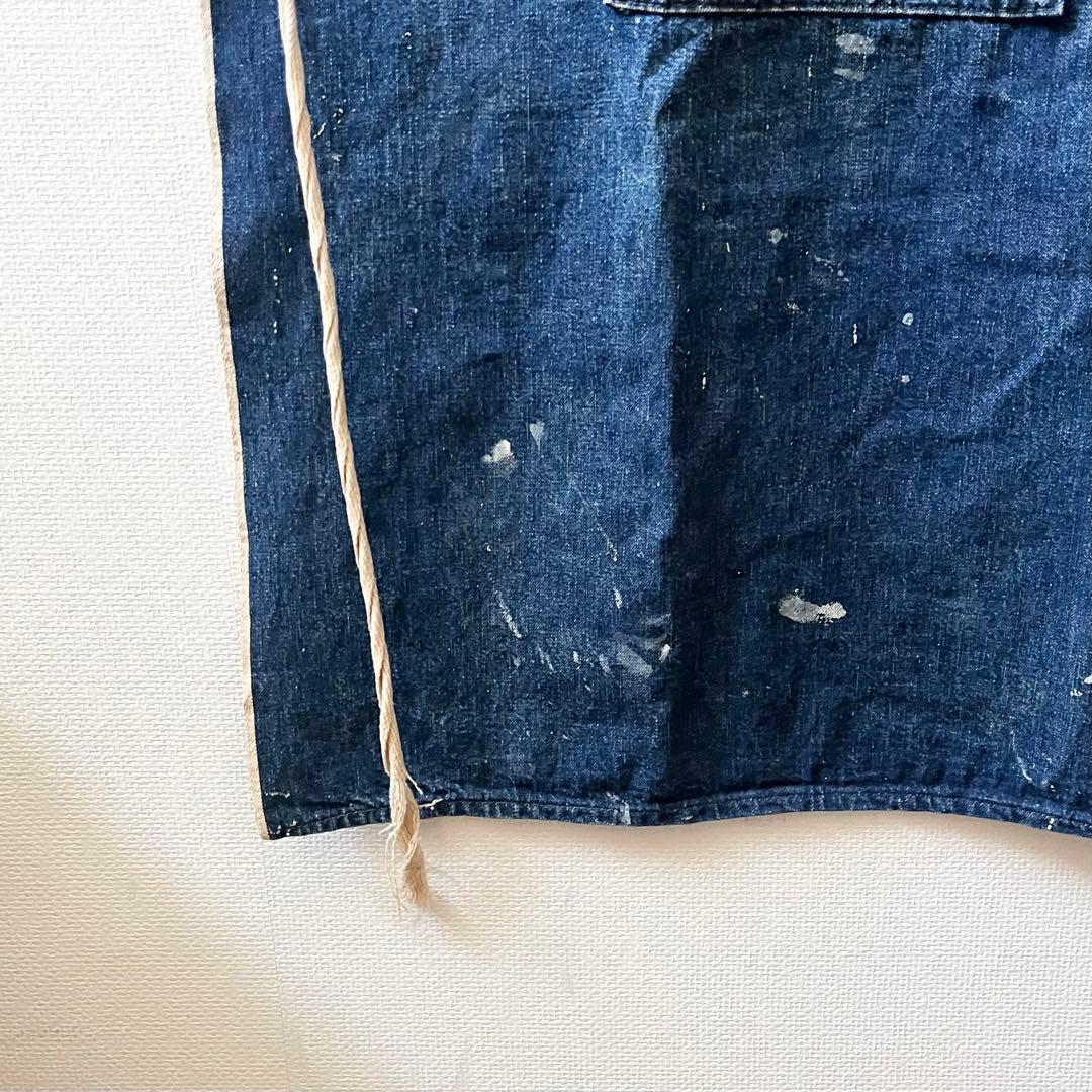 50s 60s ヴィンテージ　デニム　耳付き　セルビッチ　エプロン
